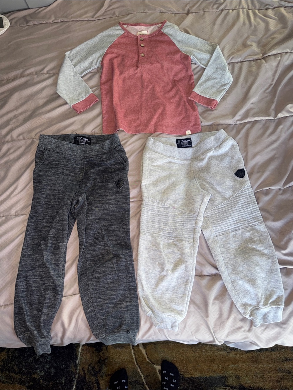 Me & Henry Lugoff Raglan Tee 2 pairs Buffalo David Bitton Zoltan Joggers